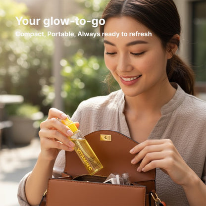 AURAS Fresh Sprinkle Serum Mist 60ml – Oxygen Bubble Glow Mist with Bakuchiol, Collagen, Vitamin C, Glutathione | Wholesale K-Beauty