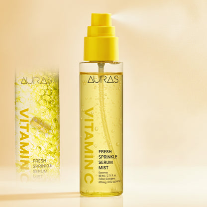 AURAS Fresh Sprinkle Serum Mist 60ml – Oxygen Bubble Glow Mist with Bakuchiol, Collagen, Vitamin C, Glutathione | Wholesale K-Beauty
