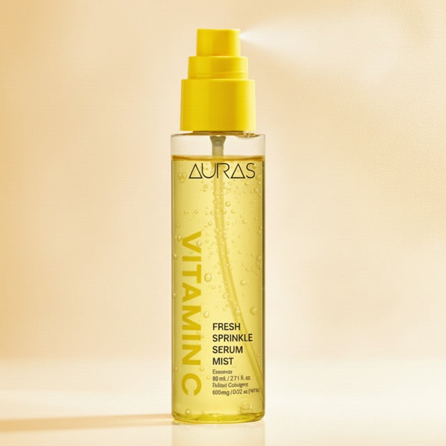AURAS Fresh Sprinkle Serum Mist 60ml – Oxygen Bubble Glow Mist with Bakuchiol, Collagen, Vitamin C, Glutathione | Wholesale K-Beauty