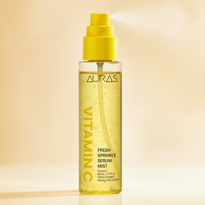 AURAS Fresh Sprinkle Serum Mist 60ml – Oxygen Bubble Glow Mist with Bakuchiol, Collagen, Vitamin C, Glutathione | Wholesale K-Beauty