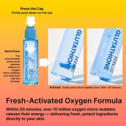 AURAS Fresh Sprinkle Serum Mist 60ml – Oxygen Bubble Glow Mist with Bakuchiol, Collagen, Vitamin C, Glutathione | Wholesale K-Beauty