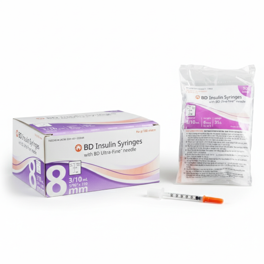 BD Insulin Syringe Ultra-Fine™ Needle | Sterile U-100 (100/Box)