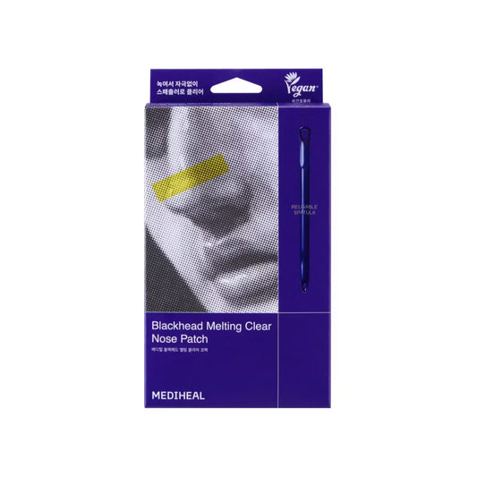 Mediheal Blackhead Melting Clear Nose Patch (Pack of 4) - 3 Step Blackhead Care Kit, Tool Included | Wholesale K-Beauty