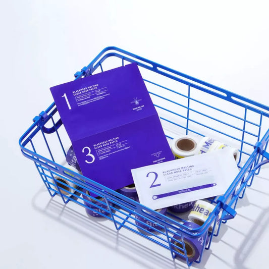 Mediheal Blackhead Melting Clear Nose Patch (Pack of 4) - 3 Step Blackhead Care Kit, Tool Included | Wholesale K-Beauty