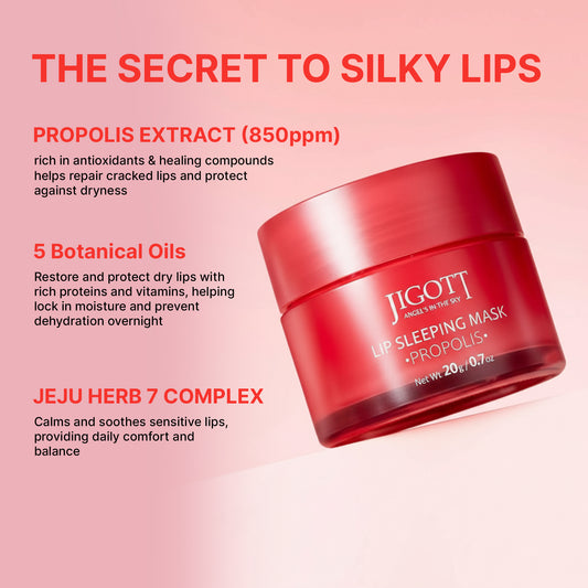 Jigott Lip Sleeping Mask — Overnight Lip Moisture Treatment with Berry Extract — Wholesale K-Beauty