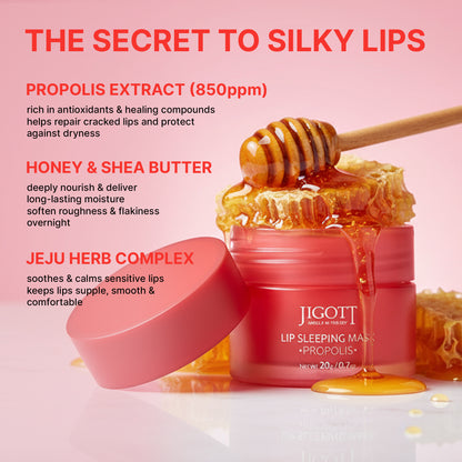 Jigott Lip Sleeping Mask — Overnight Lip Moisture Treatment with Berry Extract — Wholesale K-Beauty