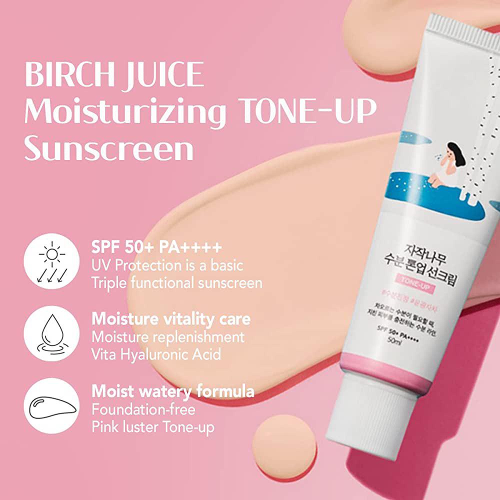 Round Lab Birch Juice Moisturizing Tone-Up Sunscreen SPF 50+ PA++++ | Wholesale K-Beauty