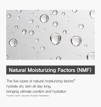 NMF ingredients visualized with water droplets