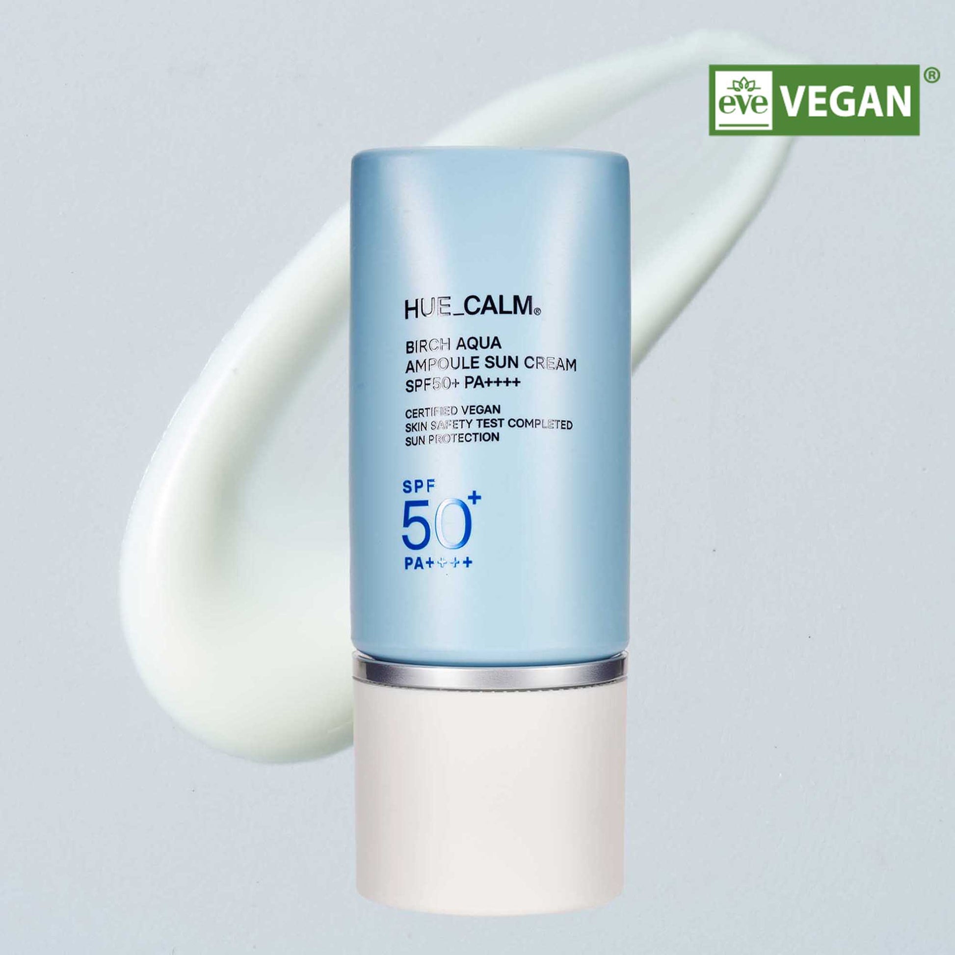 Main product image of Huecalm Birch Aqua Sun Cream SPF 50+ PA++++ Eve Vegan
