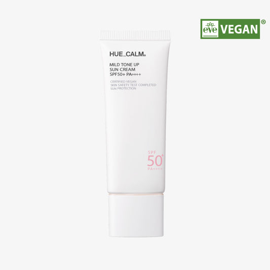 Hue Calm Mild Tone Up Sun Cream SPF50+ PA++++ | Vegan, Tone-Up Glow, Sensitive Skin | Wholesale K-Beauty