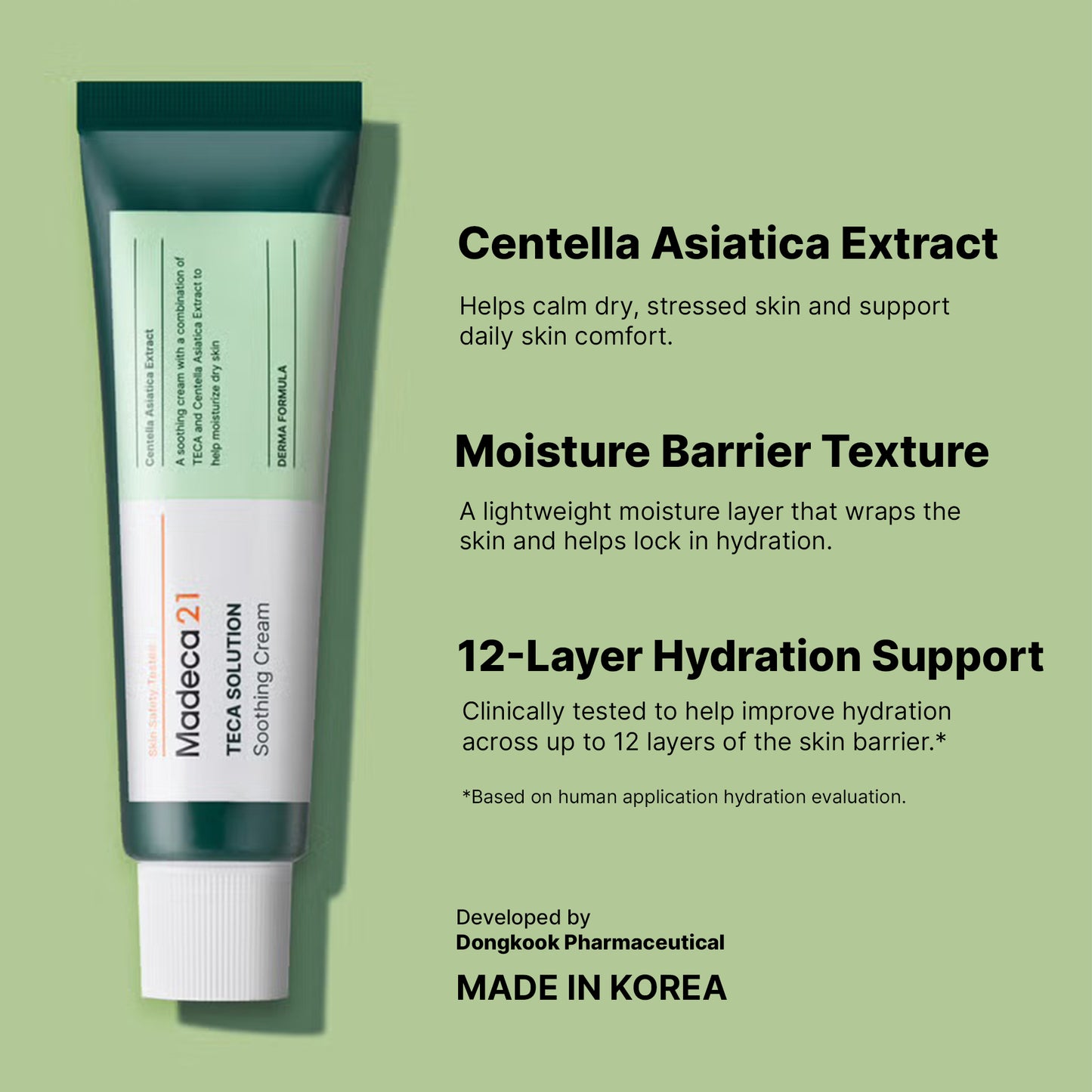 MADECA21 TECA Solution Soothing Cream 50ml – TECA & Centella Barrier Repair Cream | Wholesale K-Beauty