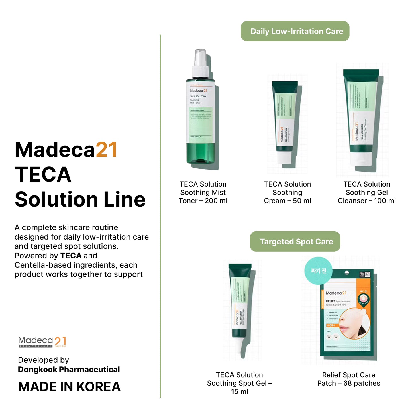 MADECA21 TECA Solution Soothing Cream 50ml – TECA & Centella Barrier Repair Cream | Wholesale K-Beauty
