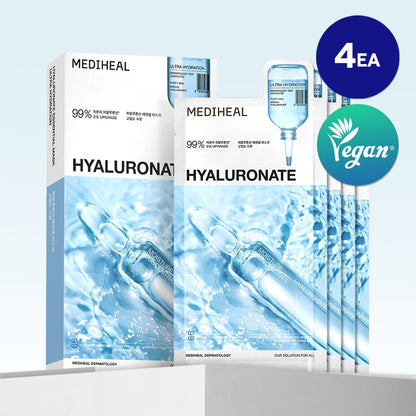 Mediheal Hyaluronate Watermide Essential Mask (Pack of 4) | Wholesale K-Beauty