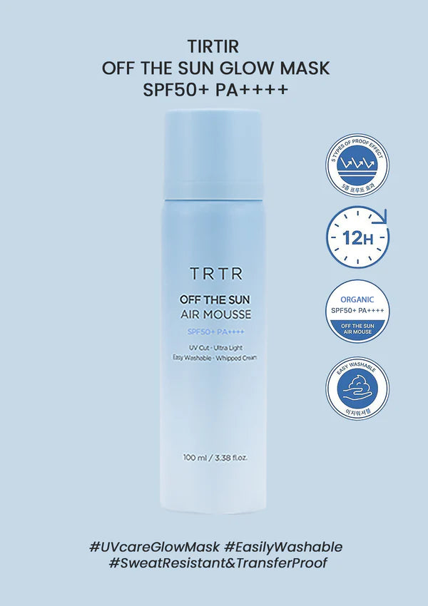 TRTR Off The Sun Air Mousse — Light Bubble Sunscreen with Hydration & Matte Finish — Wholesale K-Beauty